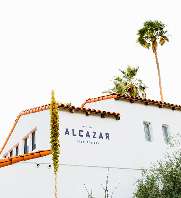 Exterior photo of the Alcazar Hotel